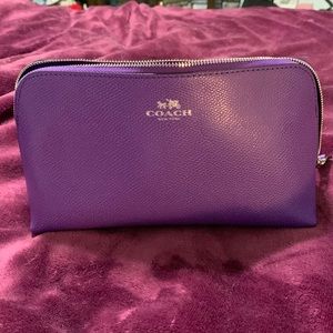 Purple Coach Toiletry Bag